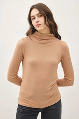 Trendsi Be Cool Mock Neck Long Sleeve T-Shirt -