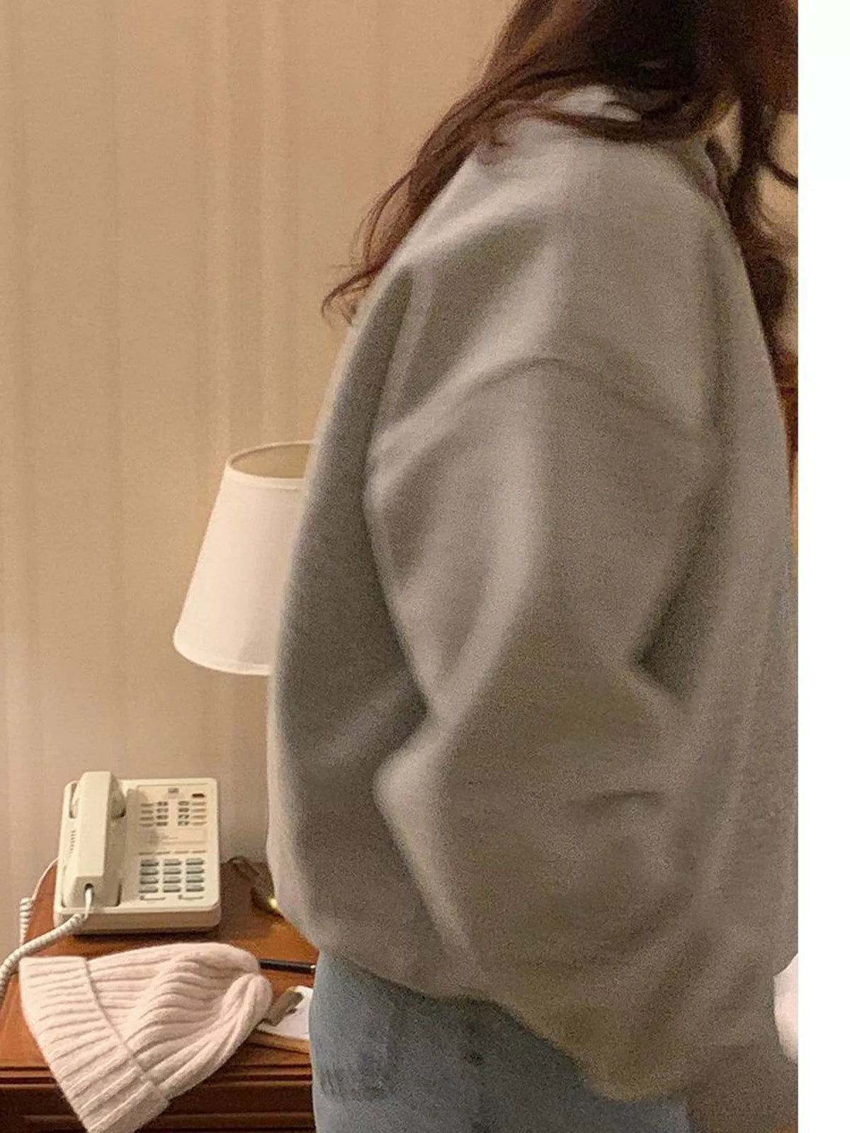 Oversized Graphic Crewneck Sweatshirt — side view