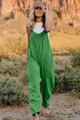 Trendsi Double Take Full Size V-Neck Sleeveless Jumpsuit with Pockets -