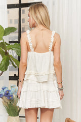 Trendsi ADORA Ruffled Tiered Crop Top -