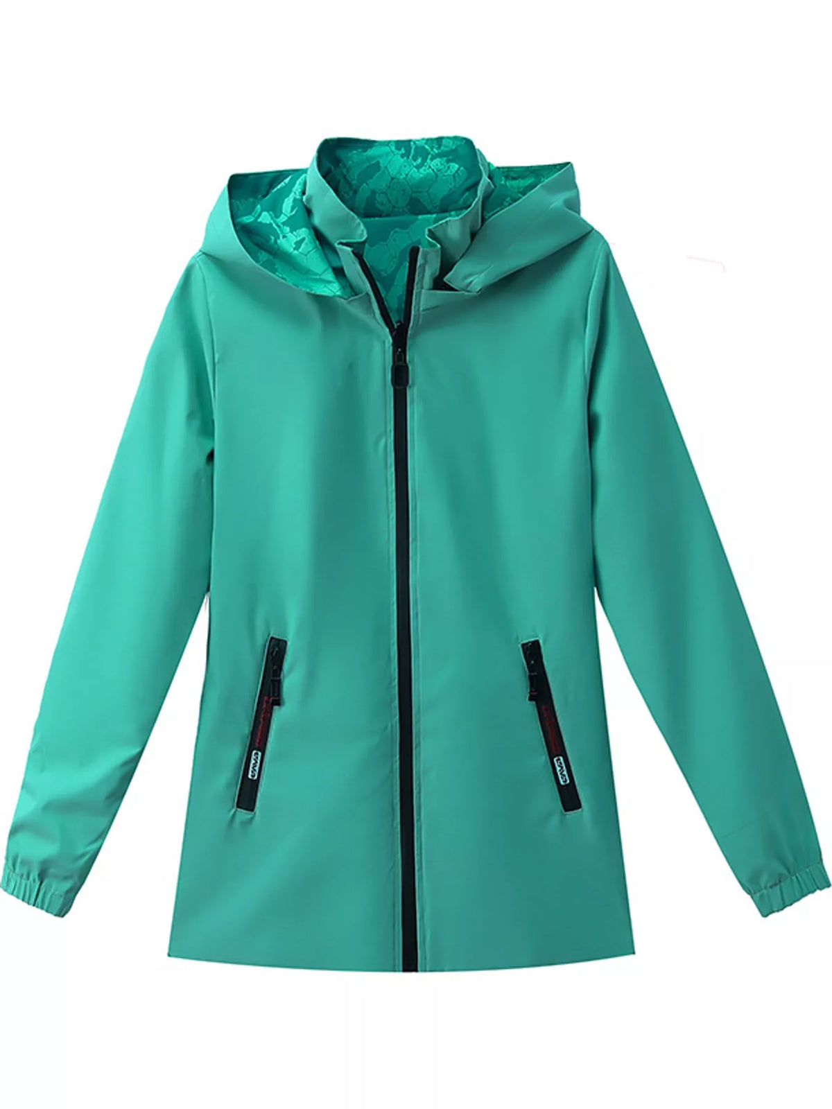 Zip-Up Hooded Jacket — garment front