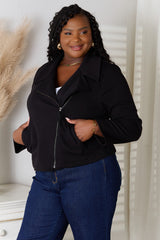 Trendsi Culture Code Full Size Zip-Up Jacket with Pockets -
