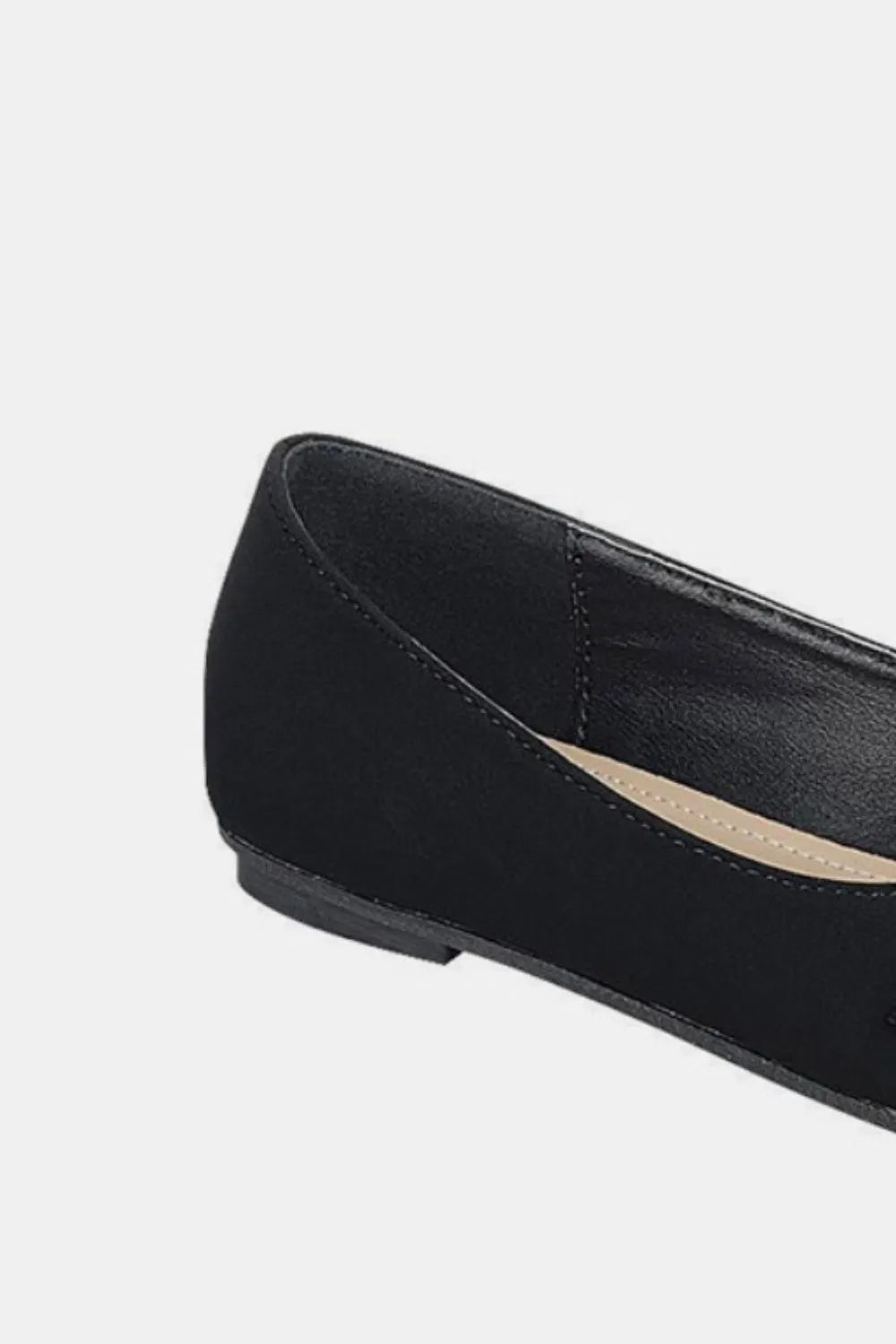 Women's Rhinestone-Buckle Slip-On Ballet Flats — product view 3