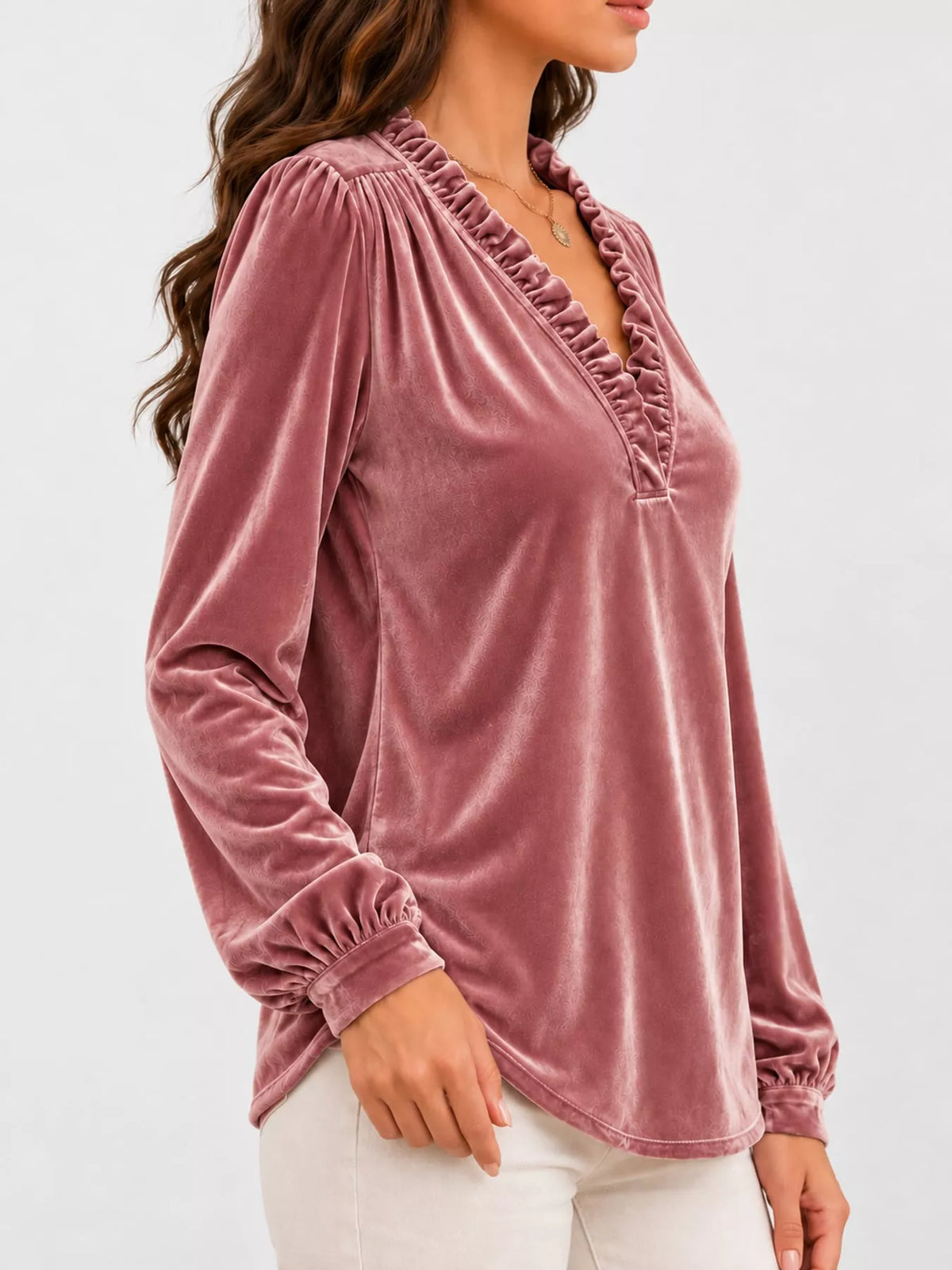 Long-sleeve blouse