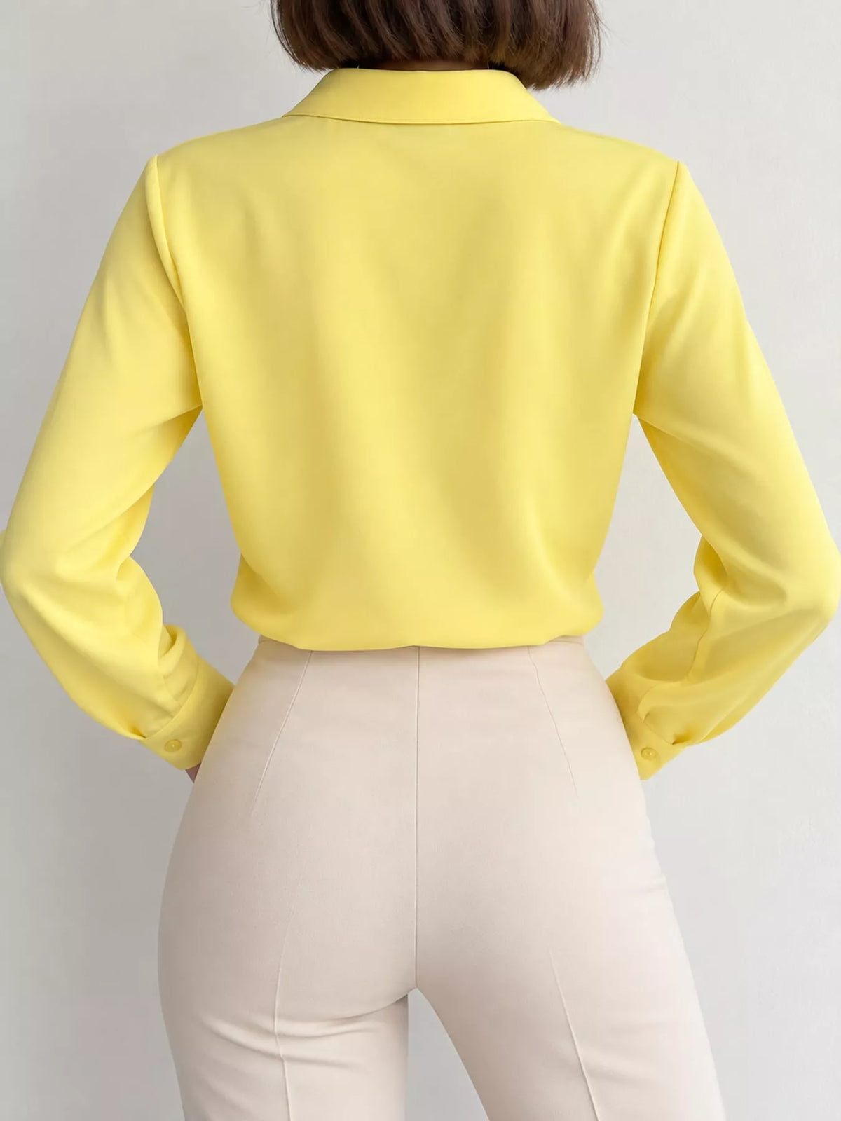 Button-up shirt, yellow back