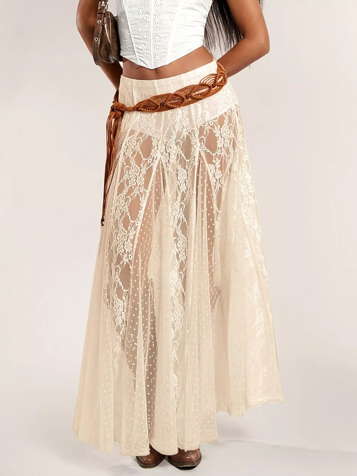 maxi skirt, back view