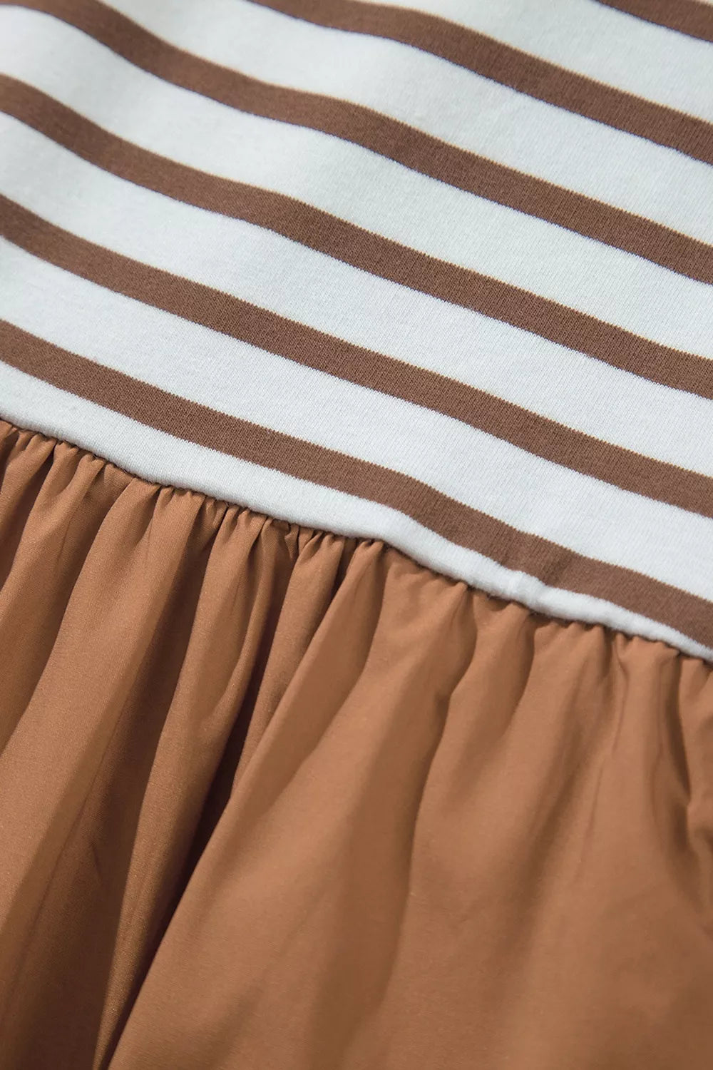 Trendsi Striped Colorblock Patchwork Sleeveless Casual Long Dress -