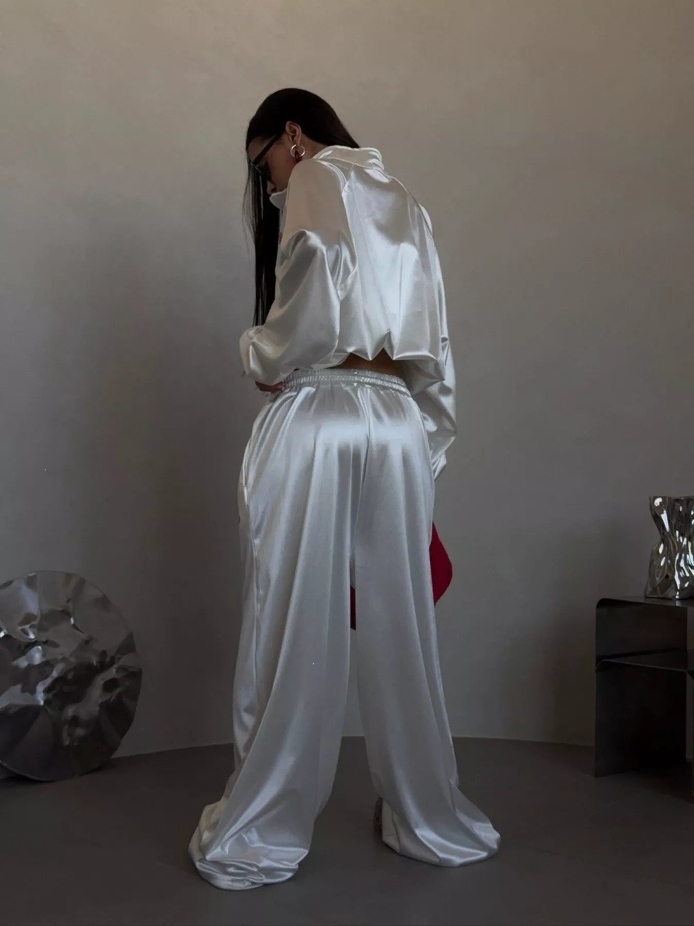 Trendsi Zip Up Raglan Sleeve Jacket and Pants Set -