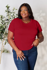 Trendsi Basic Bae Full Size Round Neck Short Sleeve T-Shirt -