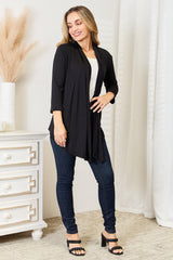 Trendsi Culture Code Full Size Open Front Cardigan -