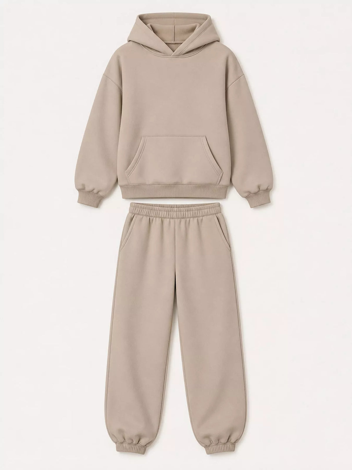 Kangaroo Pocket Hoodie and Joggers Set — garment front