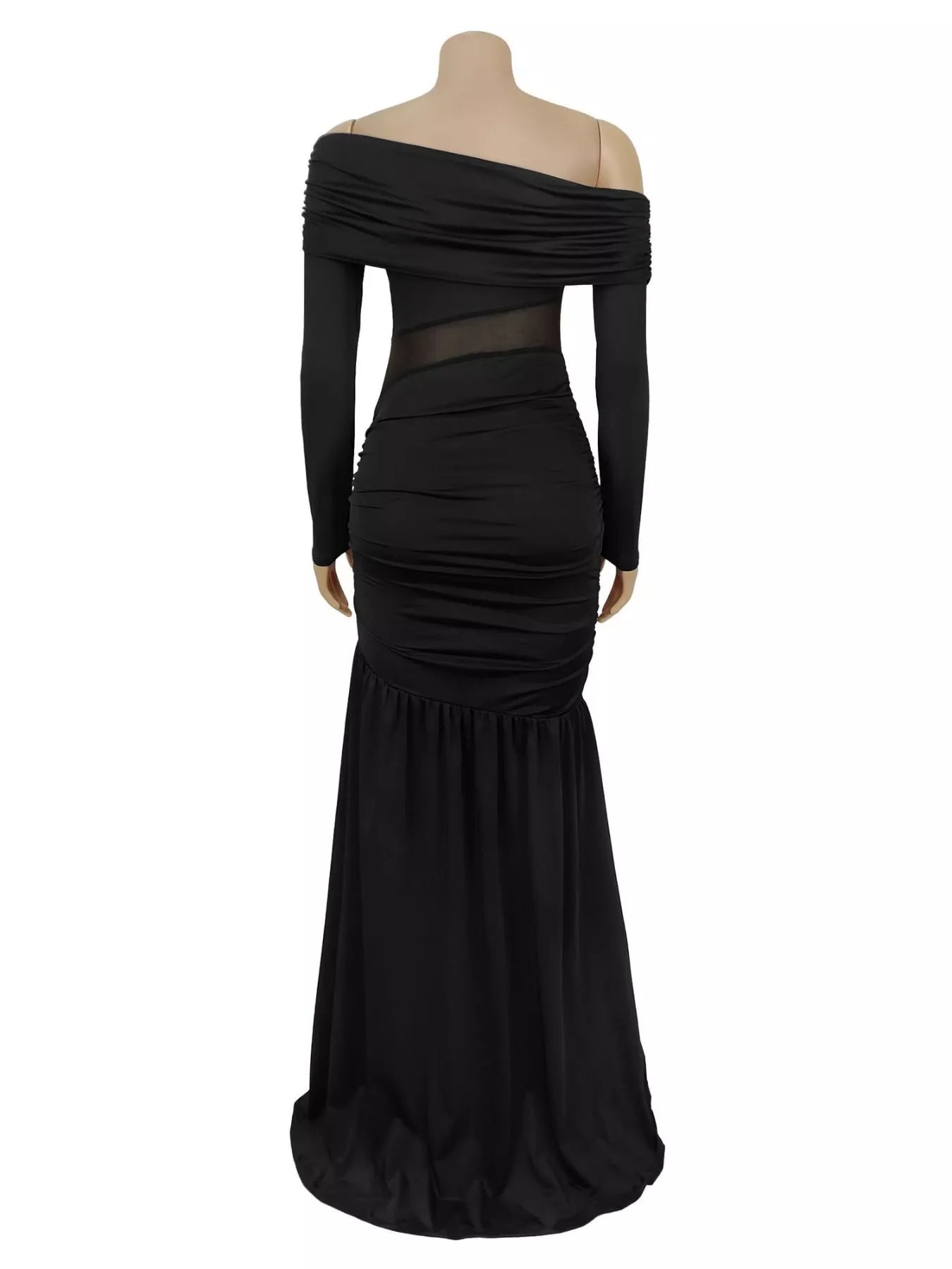 Trendsi Off Shoulder Slit Maxi Dress -