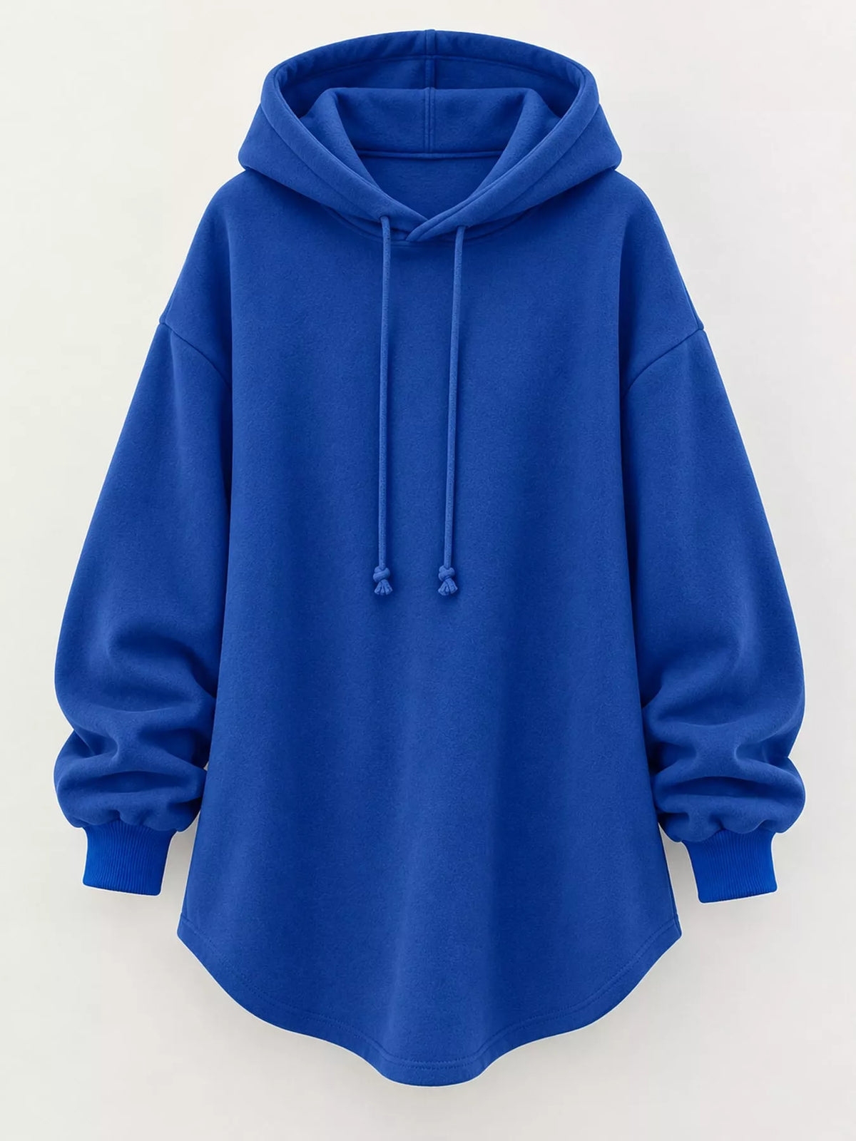 Blue drawstring hoodie