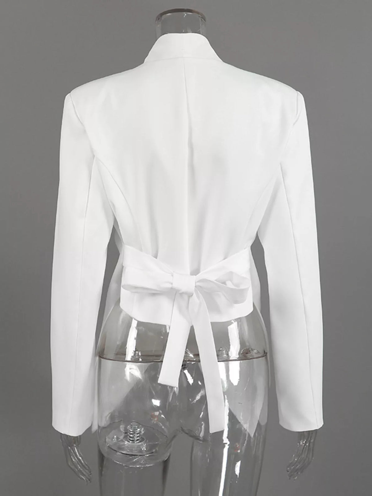 Trendsi Slim-Fit Asymmetric Hem Blazer -