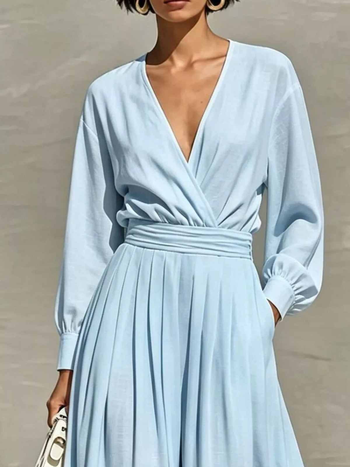 Trendsi Long Sleeve Wide-Leg Jumpsuit -