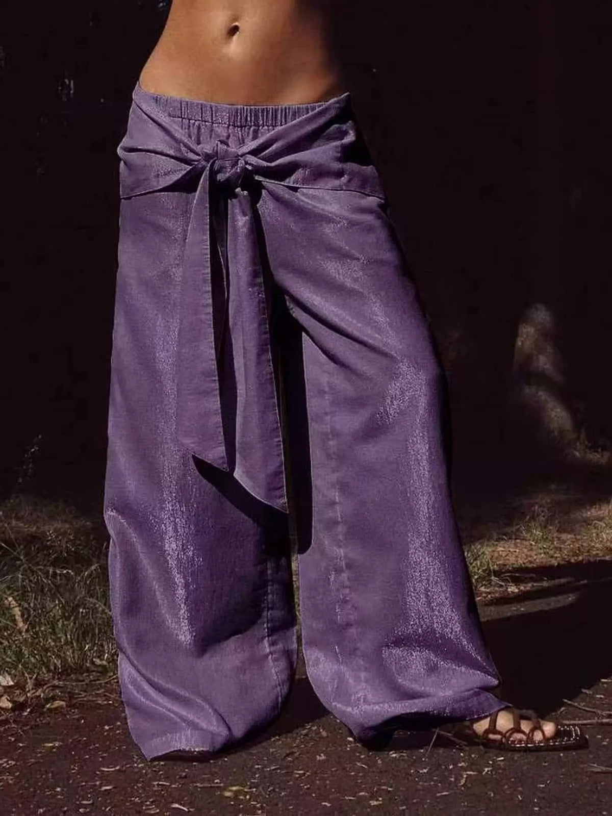pants, front view on model