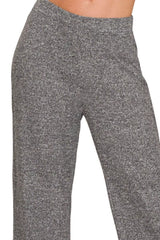 Trendsi Zenana Soft Elastic Waisted Flare Pants -