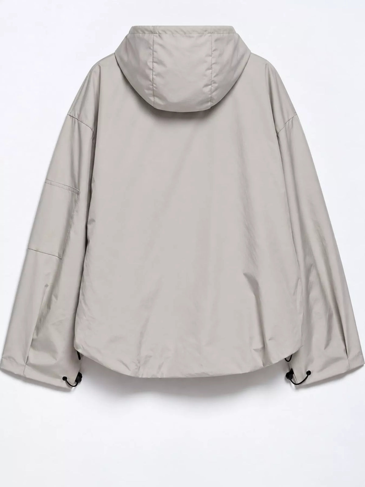 Half-Zip Hooded Anorak Jacket — back view