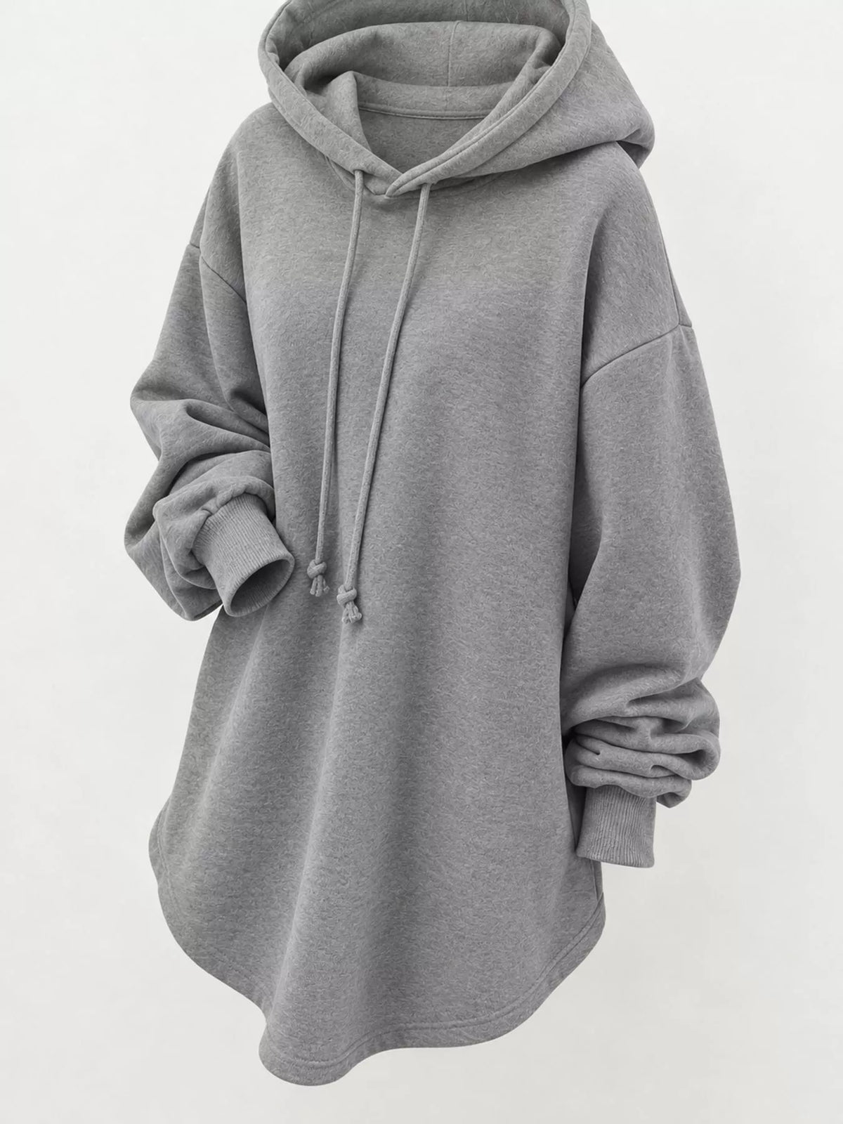 Gray drawstring hoodie