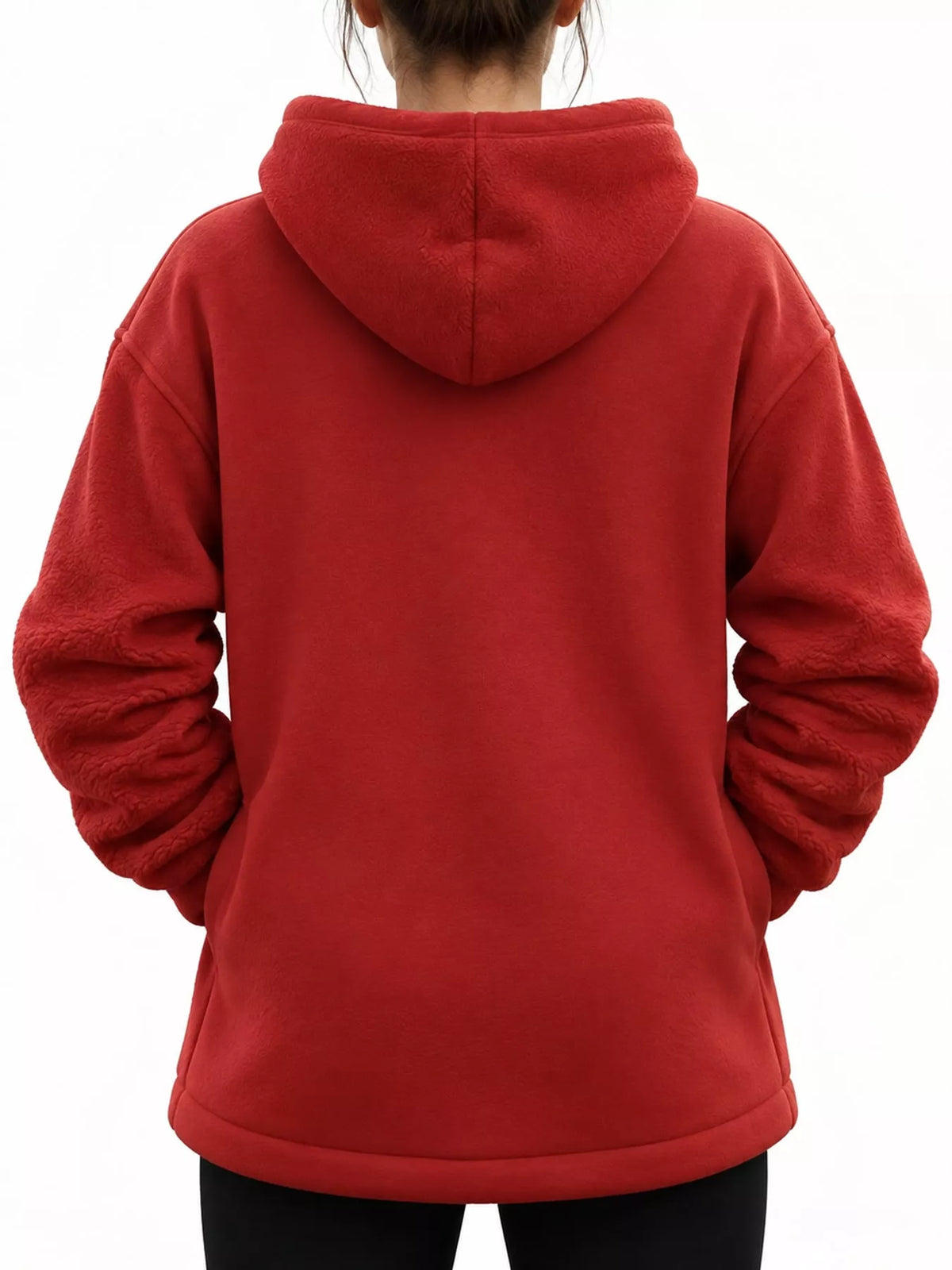 Pet-pouch hoodie, red back