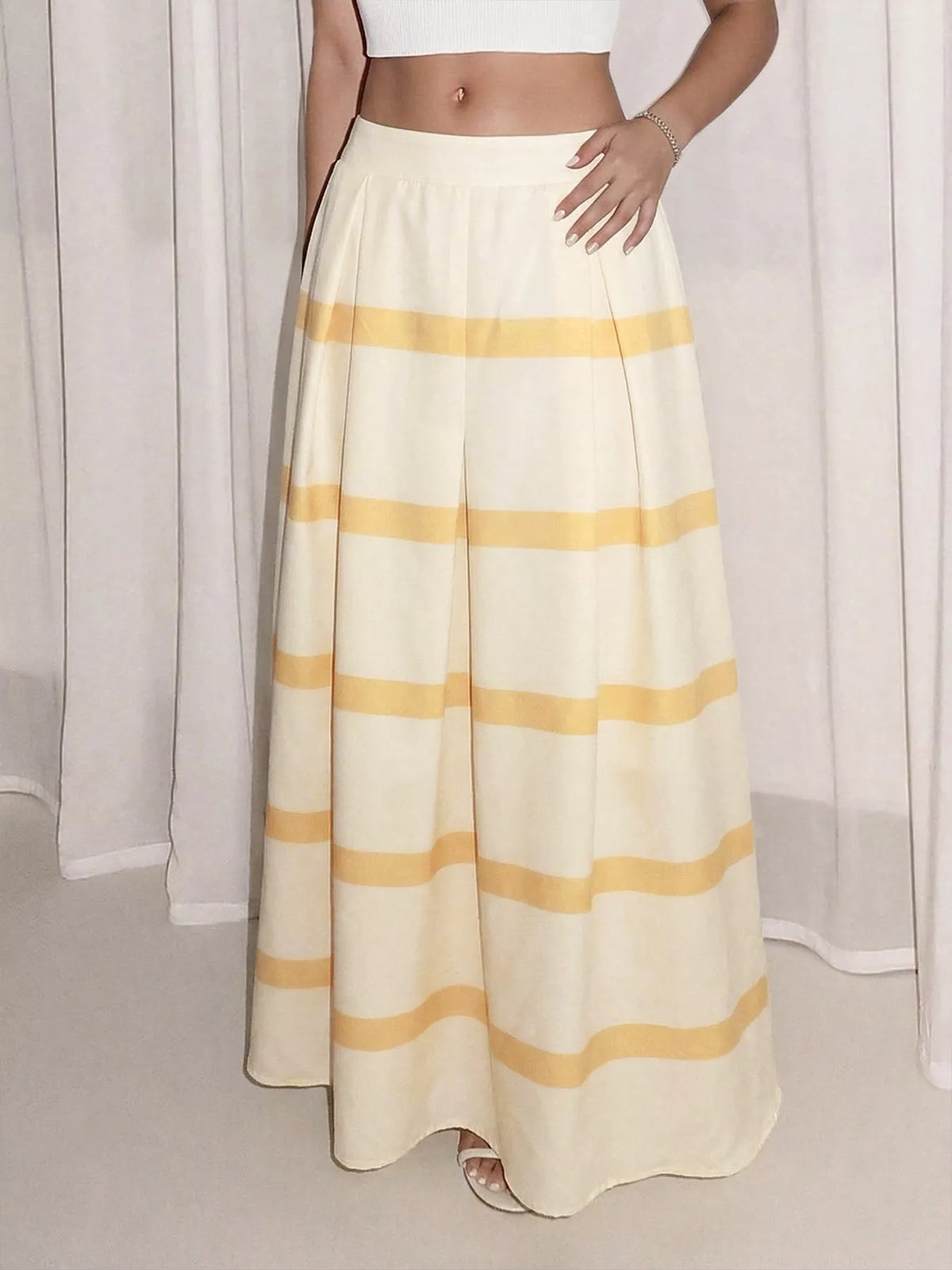 Trendsi Striped Maxi Skirt -