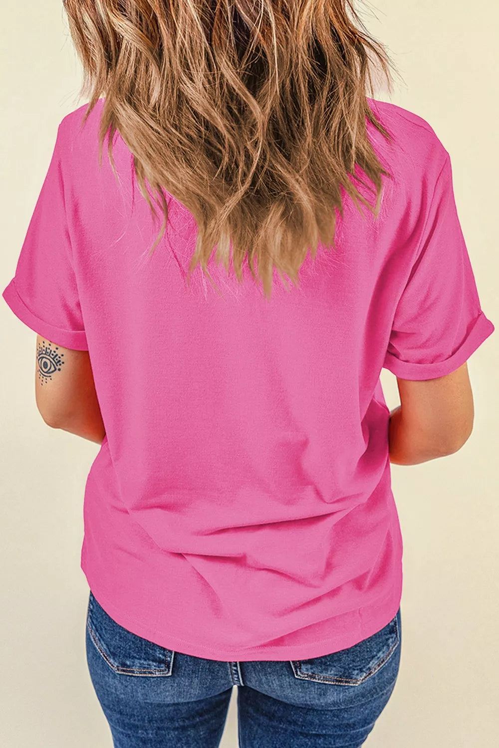 Trendsi Letter Graphic Short Sleeve T-Shirt -