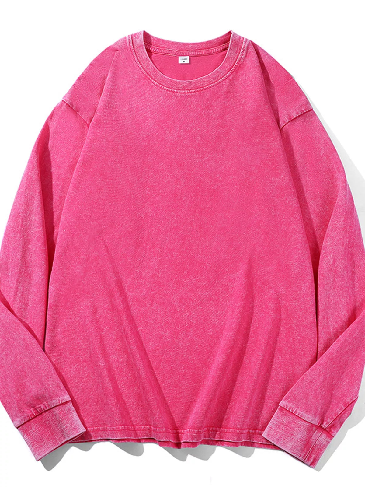 Washed Oversized Long Sleeve T-Shirt — garment front