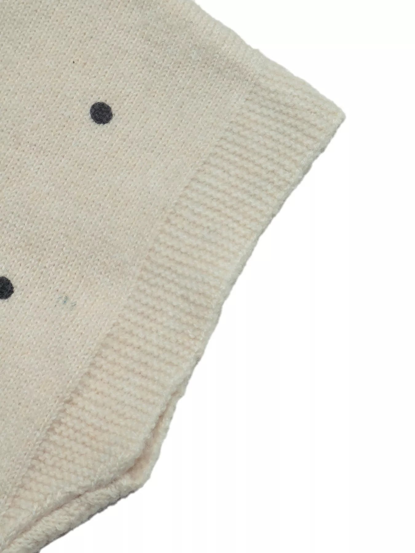 Trendsi Polka Dot Short Sleeve Knit Sweater -