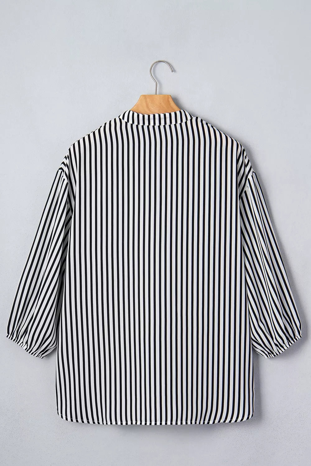 Trendsi Striped Half Sleeve Button-Up Shirt -