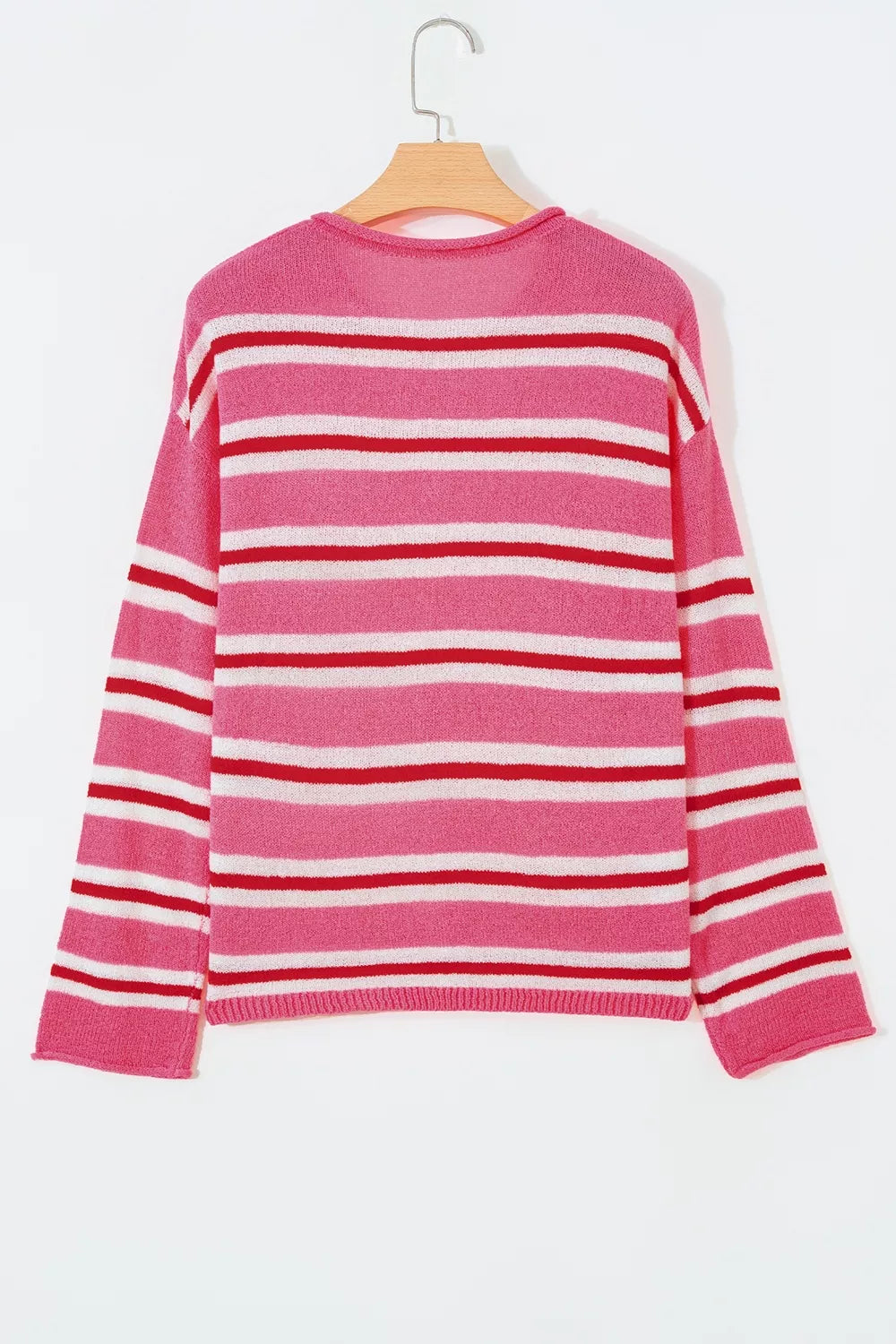 Trendsi Striped Button-Up Cardigan -
