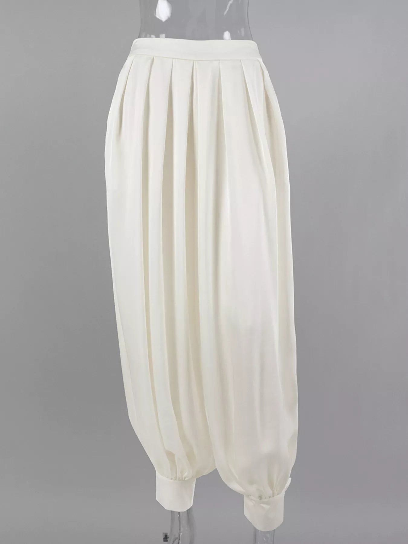 Trendsi High-Waisted Satin Balloon Pants -