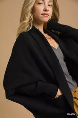 Trendsi Umgee Open Front Cardigan with Front Pockets -