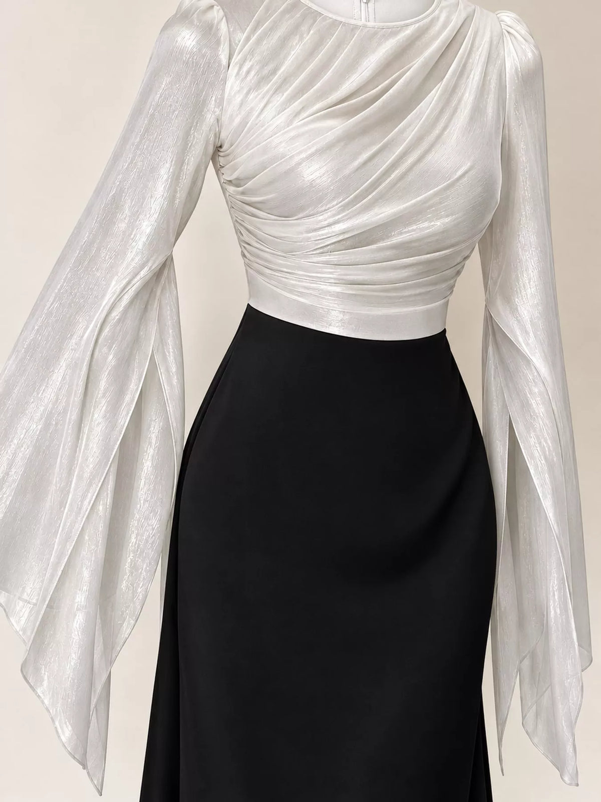 Round Neck Maxi Dress — construction details