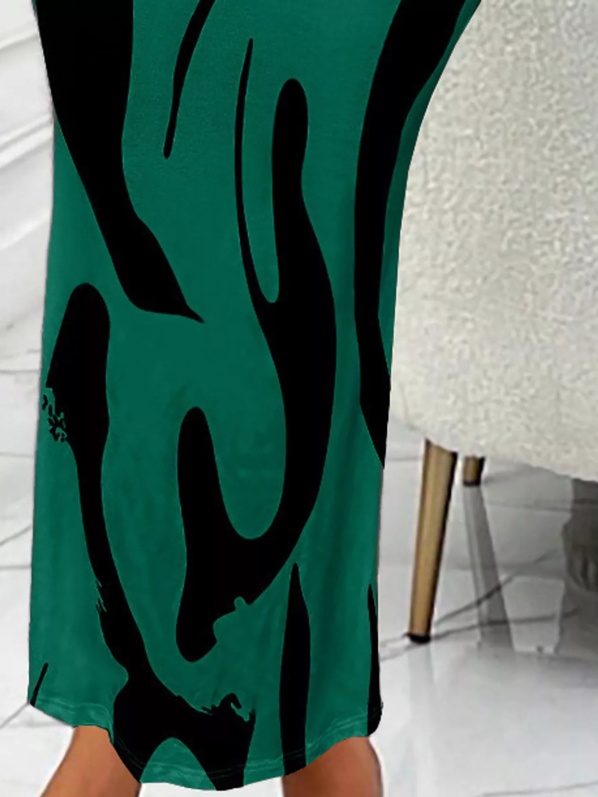 Ruched Maxi Skirt — construction details