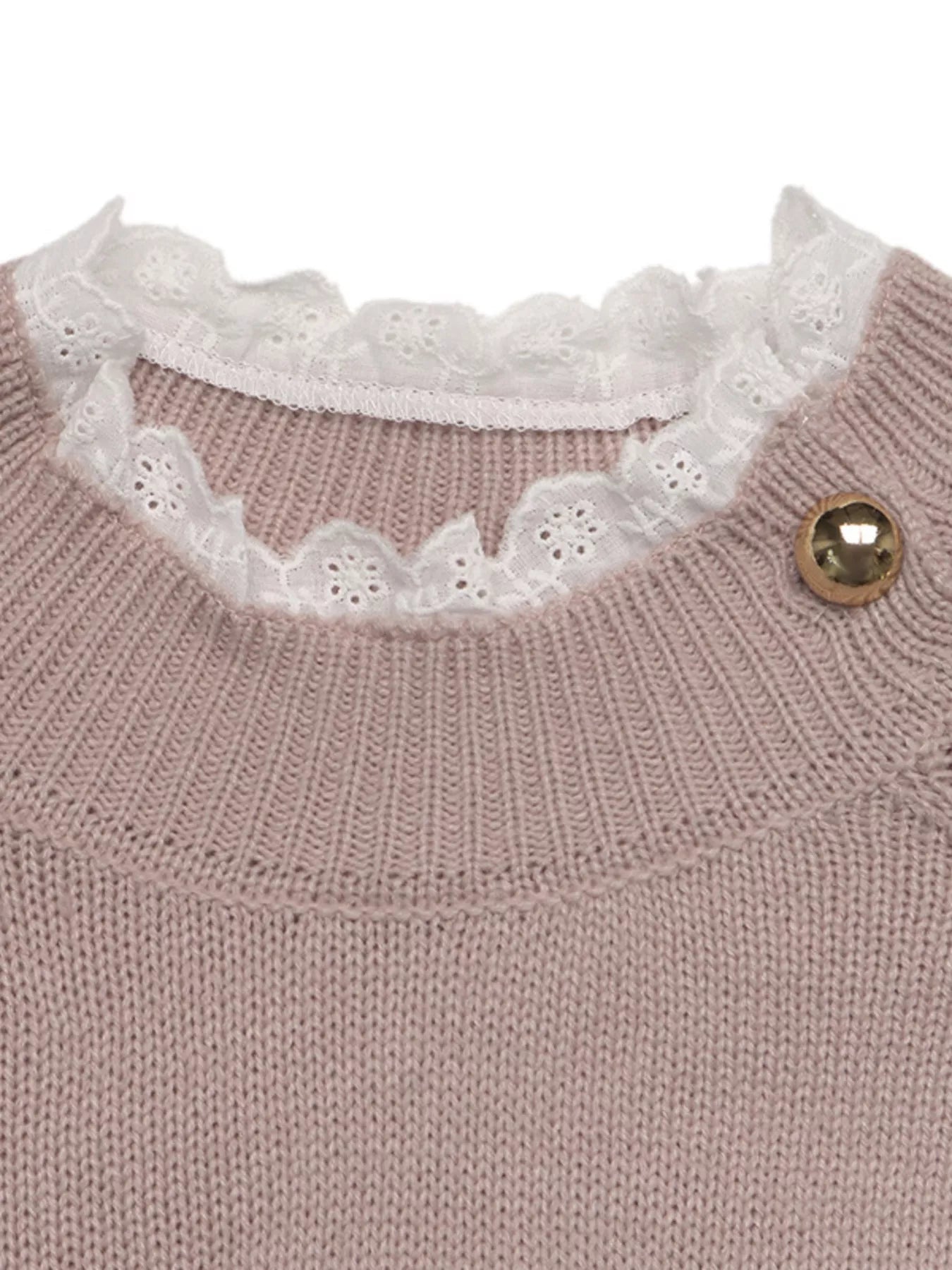 Trendsi Openwork Mock Neck Sweater -