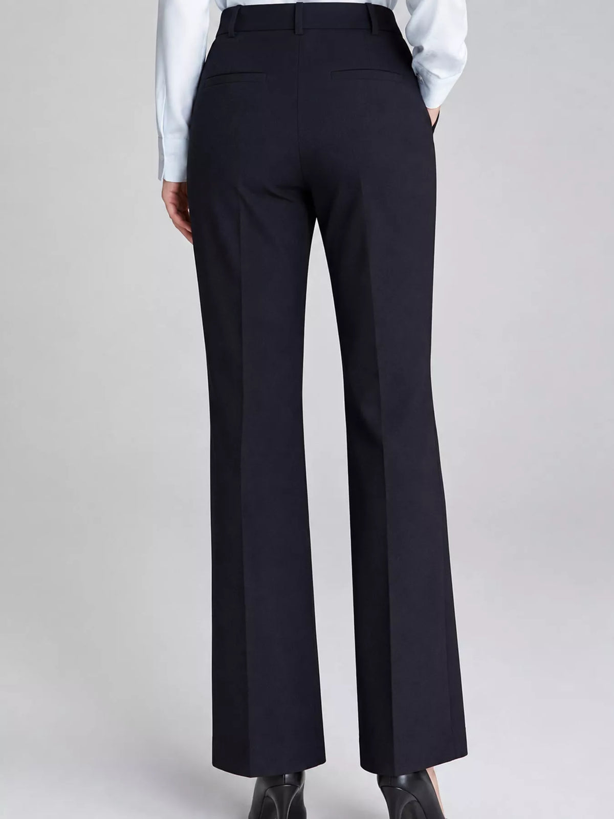 Straight-leg pants, navy back