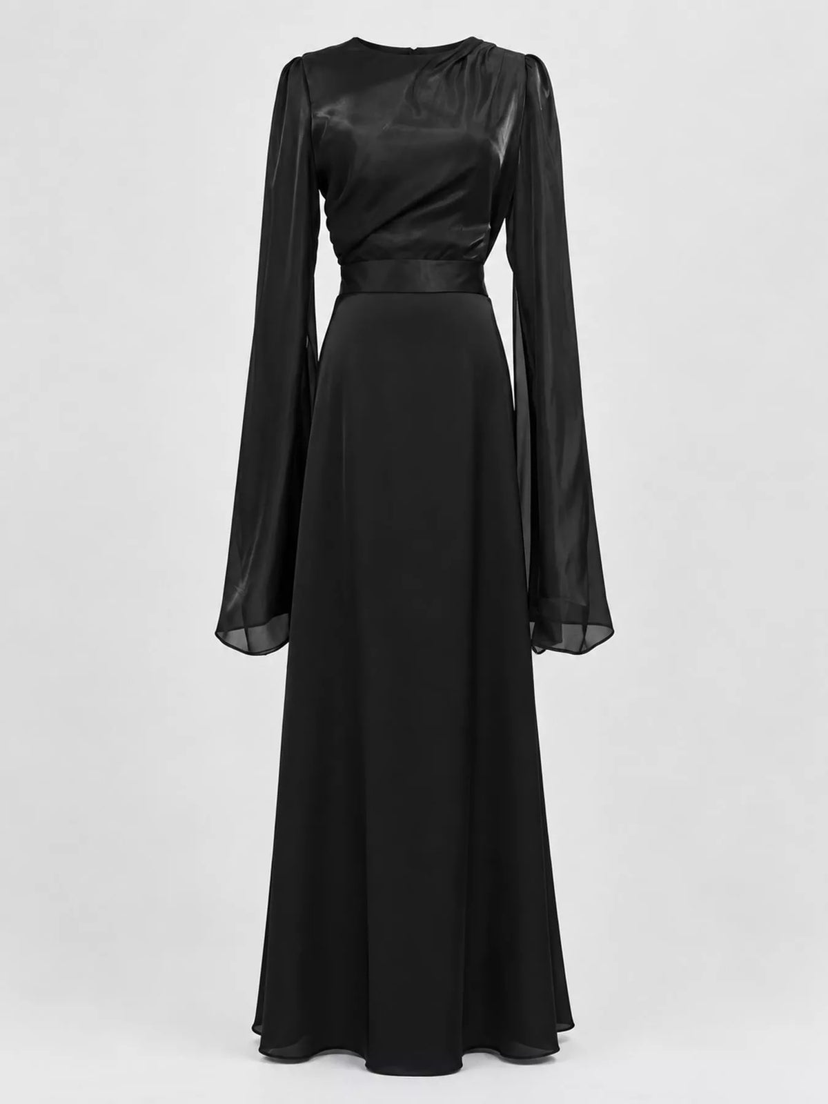 Round Neck Maxi Dress — garment front