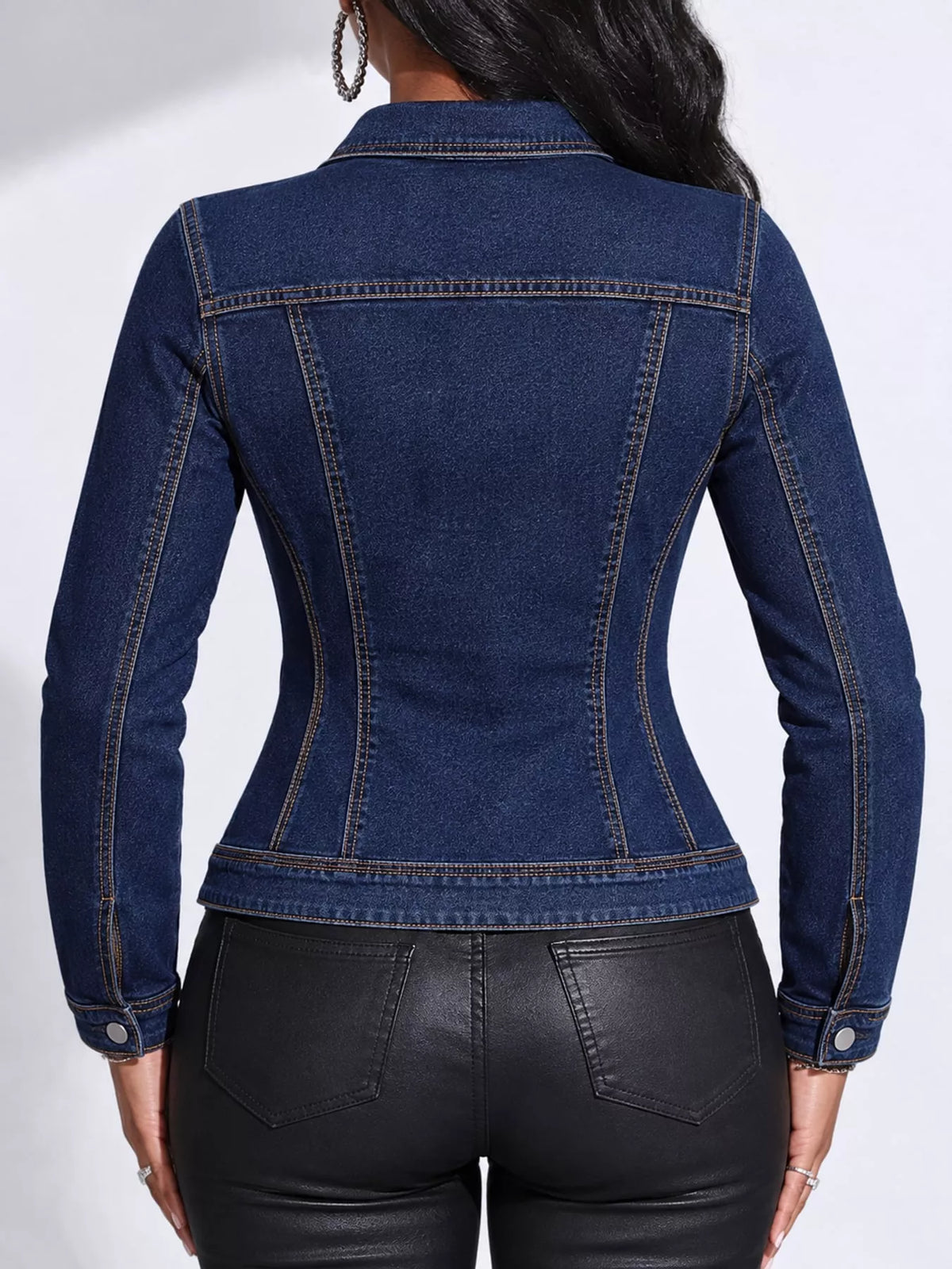 Denim jacket, dark blue back