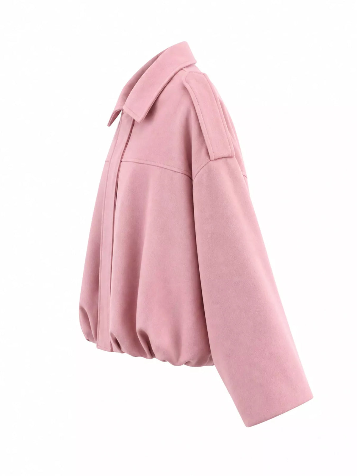Oversized zip jacket, pink side
