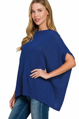 Trendsi Zenana Drop Shoulder Short Sleeve Knit Top -