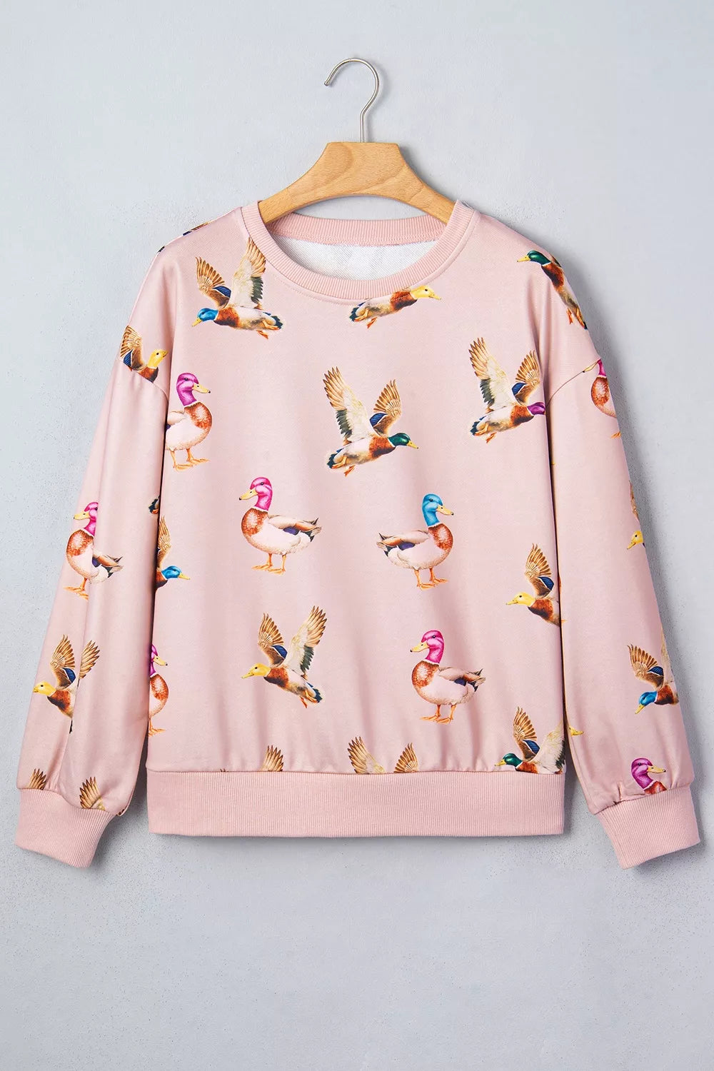 Trendsi Multicolour Western Print Drop Shoulder Long Sleeve Sweatshirt -