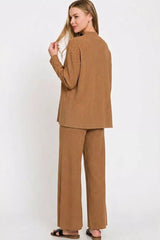 Trendsi Zenana Viscose Sweater Top & Pants Set -