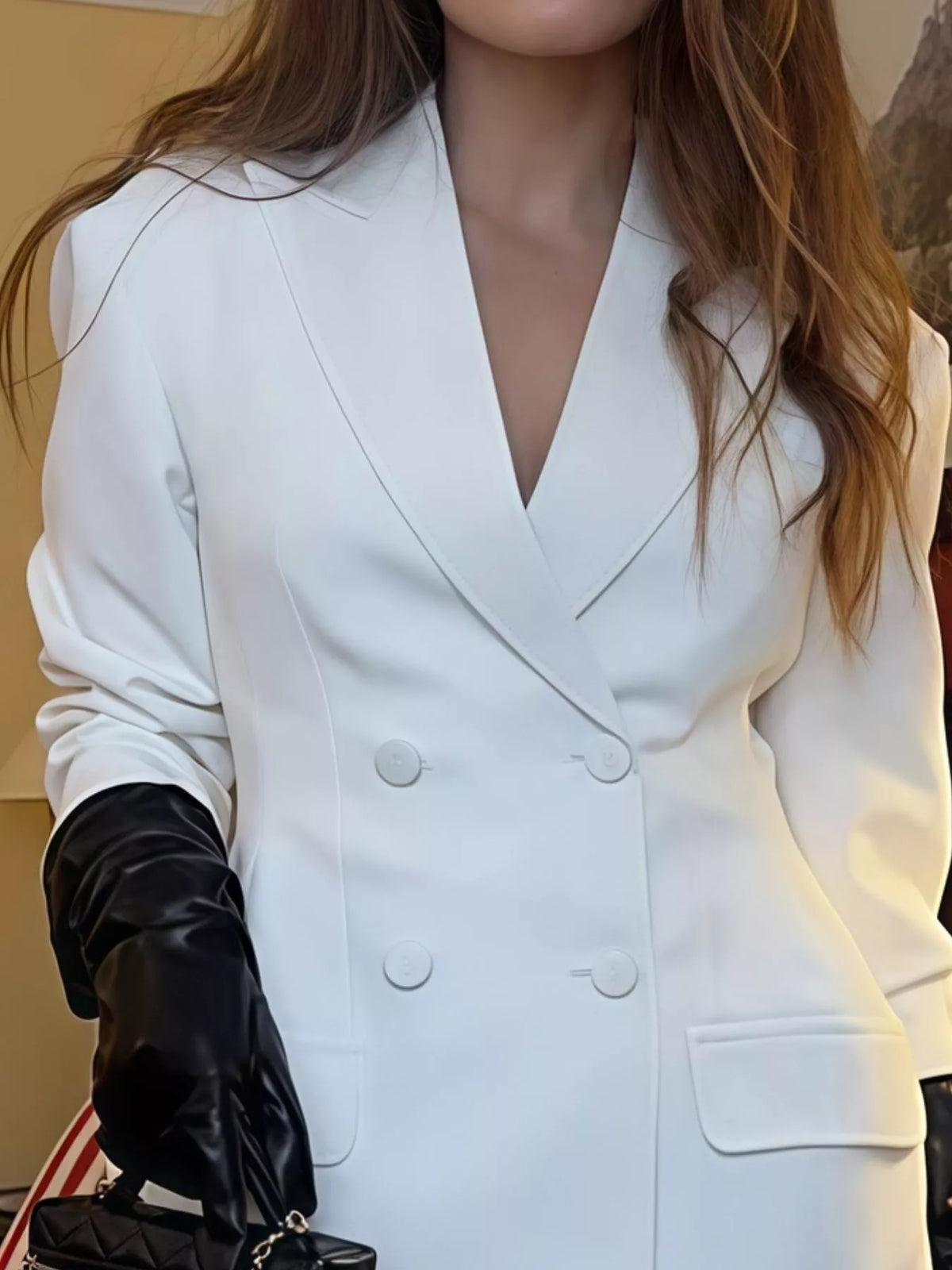 Collared long sleeve maxi outfit set, construction and design details