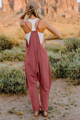 Trendsi Double Take Full Size V-Neck Sleeveless Jumpsuit with Pockets -