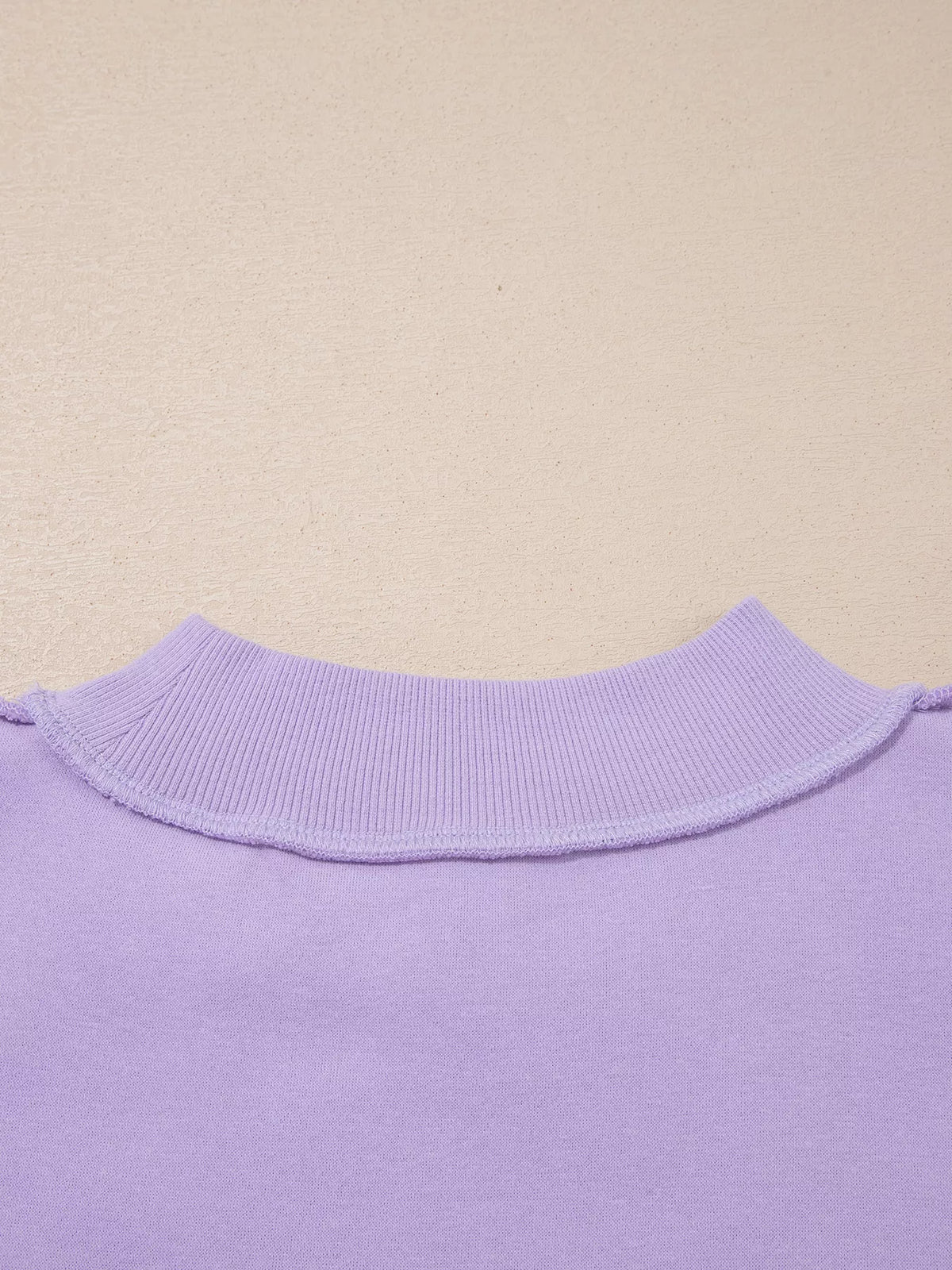 JESUS letter-patch sweatshirt, back mock neck