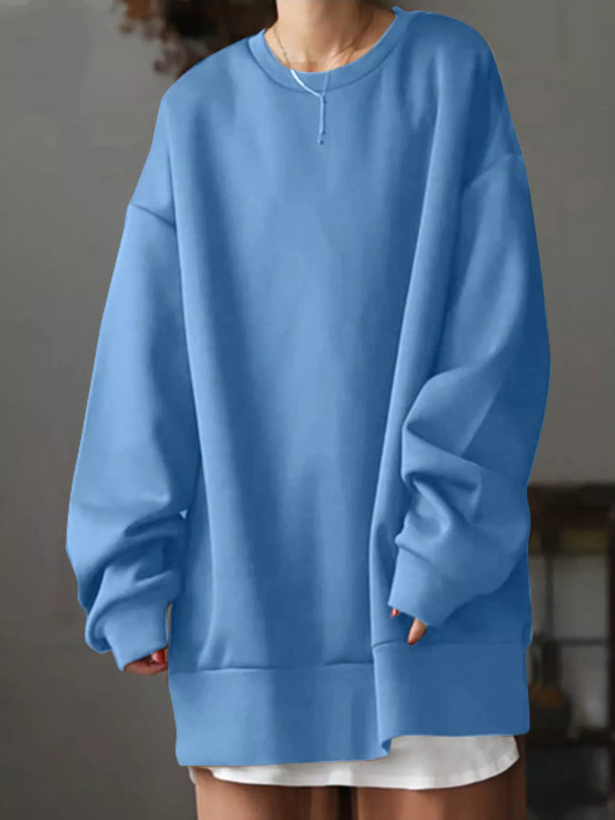 Light Blue relaxed sweatshirt