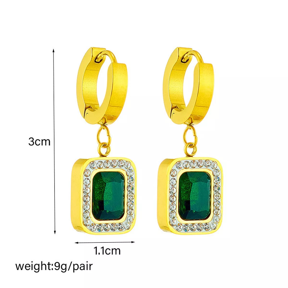 Zircon Jewelry Set, construction and design details