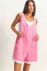 Trendsi HYFVE V-Neck Pocket Detail Romper -