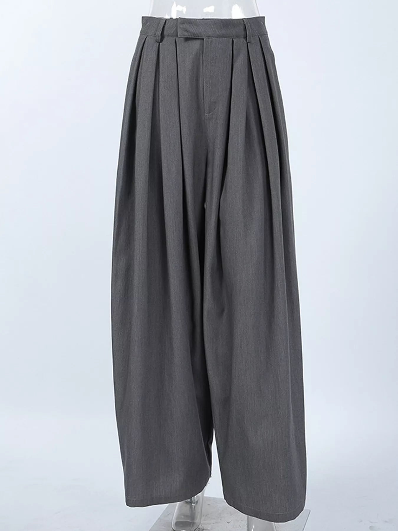 Trendsi High-Waisted Wide-Leg Pleated Pants -