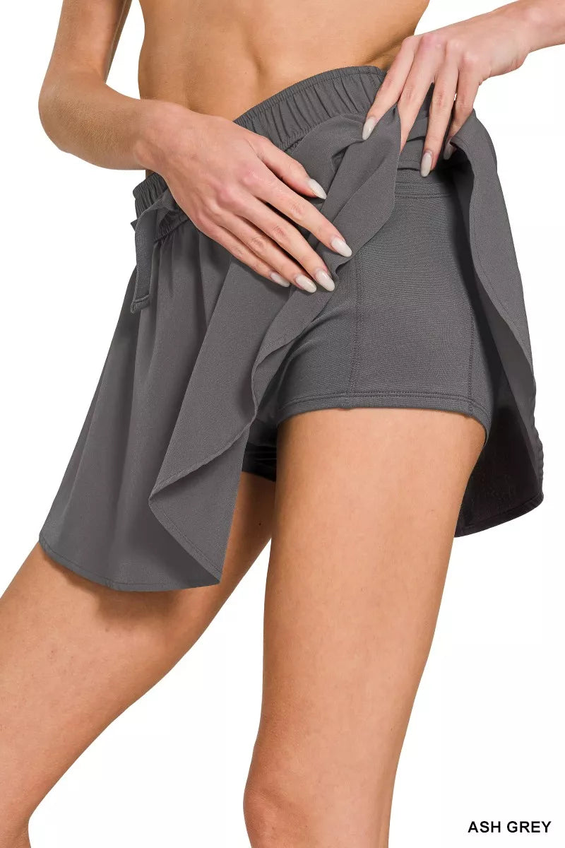 Trendsi Zenana Soft Woven Active Skorts -